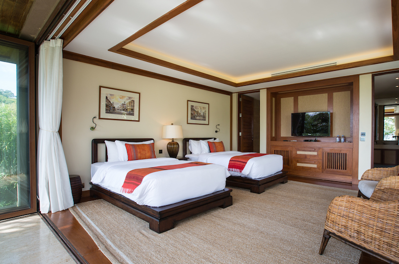 Praana Residence Twin Bedroom with TV | Bophut, Koh Samui