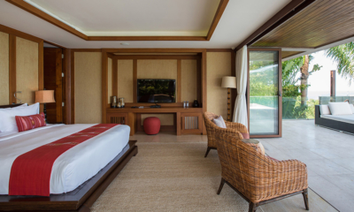 Praana Residence Bedroom with TV and View | Bophut, Koh Samui