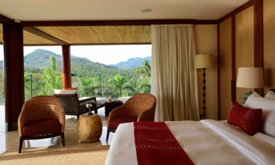 Praana Residence Bedroom with Lamps | Bophut, Koh Samui