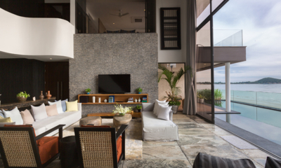 Villa U Indoor Lounge Area with TV | Lipa Noi, Koh Samui