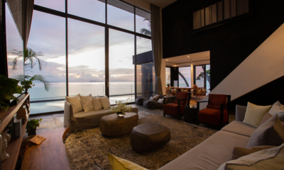 Villa U Living and Dining Area with Sea View | Lipa Noi, Koh Samui