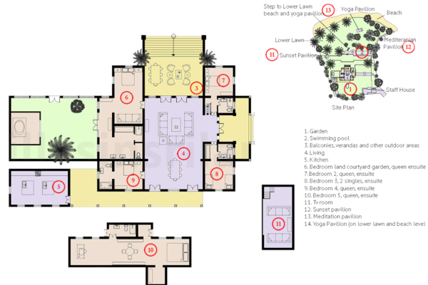 Pointe Sud Floor Plan | Mirissa, Sri Lanka