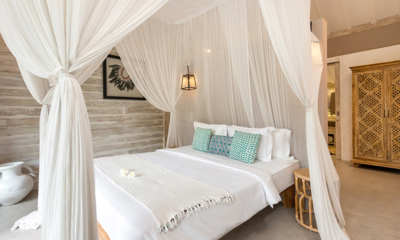 Villa Little Mannao Bedroom Three with Hanging Lamps | Kerobokan, Bali