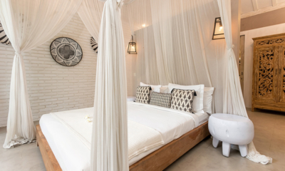 Villa Little Mannao Bedroom Four with Hanging Lamps | Kerobokan, Bali