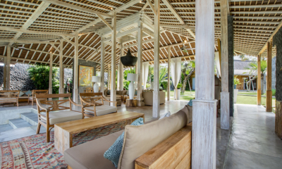Villa Mannao Living Area with Garden View | Kerobokan, Bali