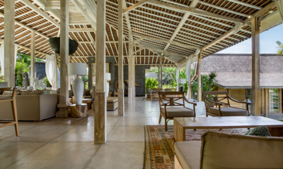 Villa Mannao Seating Area with Garden View | Kerobokan, Bali
