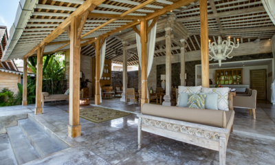 Villa Mannao Estate Living and Dining Area with View | Kerobokan, Bali