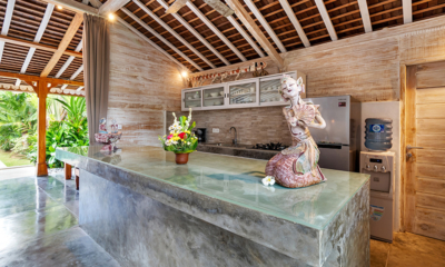Villa Mannao Estate Kitchen Area with Show Pieces | Kerobokan, Bali