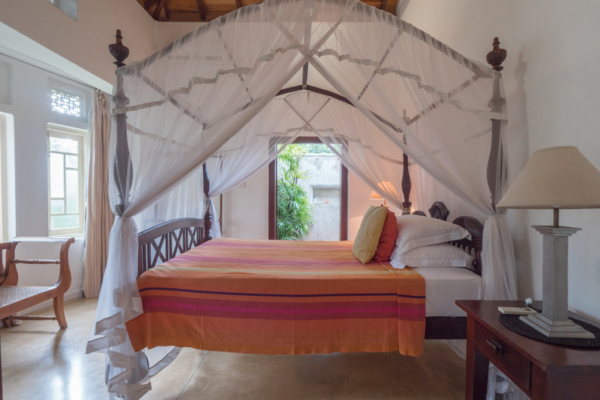 Coconut Grove Bedroom with Side Lamps | Ahangama, Sri Lanka