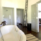 Ivory House Bathroom with Bathtub and Wooden Floor | Galle, Sri Lanka