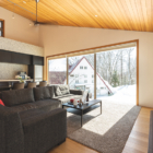 Solar Chalets Living Area with View | Hakuba, Nagano