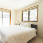 Solar Chalets Bedroom with Snow View | Hakuba, Nagano