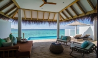 Finolhu Ocean Pool Villa Living Area | Baa Atoll, Maldives