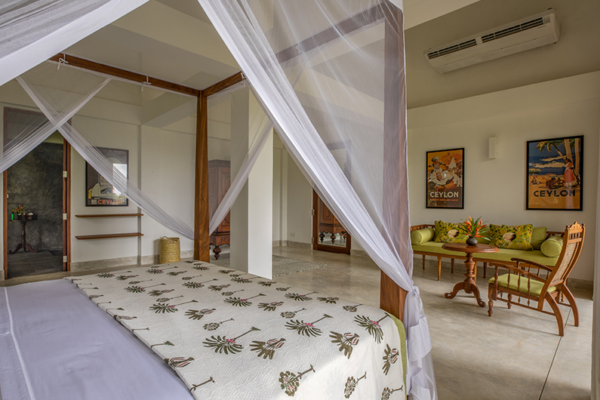 Maliga Kanda Jungle Suite Bedroom with Sofa | Galle, Sri Lanka