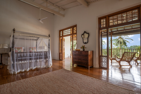 Maliga Kanda Rambutan Suite Bedroom and Balcony | Galle, Sri Lanka