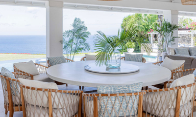 Villa Santai Sorga Dining Area with Sea View | Ungasan, Bali