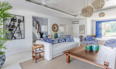 Villa Santai Sorga Living Area with Up Stairs | Ungasan, Bali