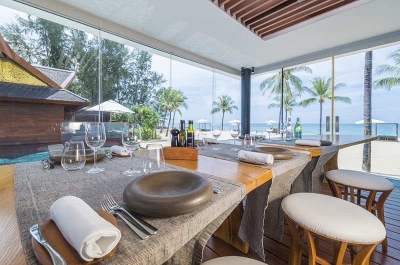 Iniala Beach House Collector's Villa Pool Side Dining Area | Natai, Phang Nga