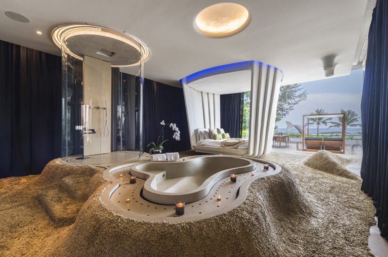 Iniala Beach House Iniala Penthouse Bedroom with Pool View | Natai, Phang Nga