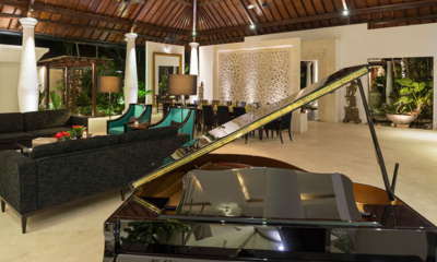 Luxury Bali Estate Living Area with Piano | Canggu, Bali