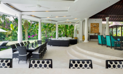 Luxury Bali Estate Open Plan Lounge and Dining Area with View | Canggu, Bali