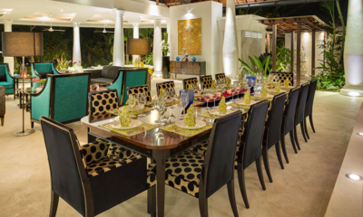 Luxury Bali Estate Dining Area at Night | Canggu, Bali