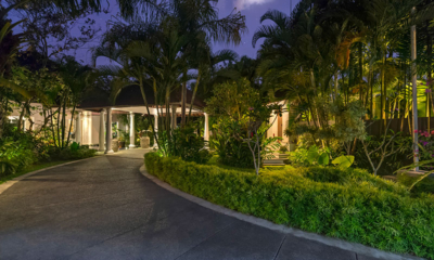 Luxury Bali Estate Gardens with Trees at Night | Canggu, Bali