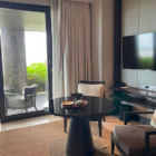 Soori Residence Bedroom with Lounge Area and TV | Tabanan, Bali