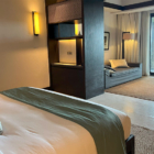 Soori Residence Bedroom with Lounge Area and View | Tabanan, Bali