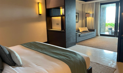 Soori Residence Bedroom with Lounge Area and View | Tabanan, Bali