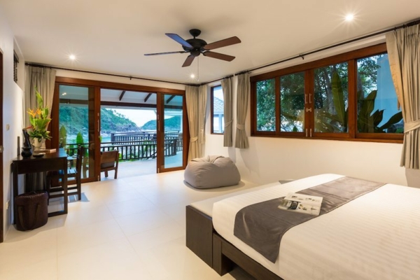 Secret Beach Villa Bedroom and Balcony | Koh Pha Ngan, Koh Samui