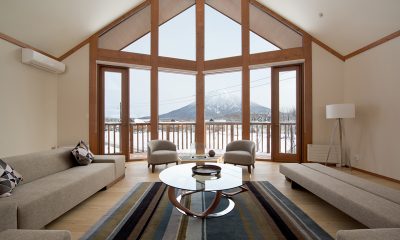 The Orchards Niseko Eagle's Nest Indoor Living Area | St Moritz, Niseko