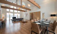 The Orchards Niseko Hinoki Indoor Dining Area | St Moritz, Niseko