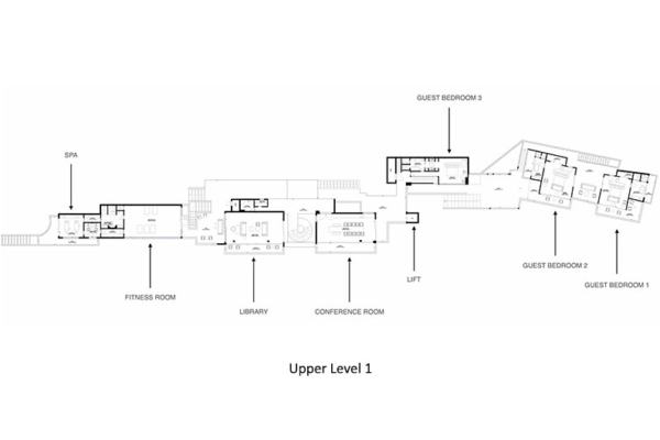 The Aquila Upper Level One Floorplan | Kamala, Phuket