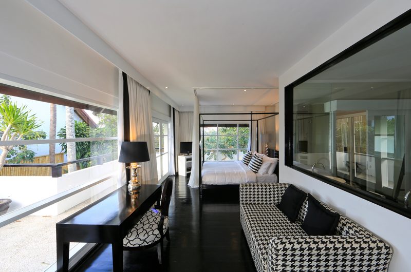 Four On Drupadi Villa Amore Bedroom and Balcony | Bali, Seminyak