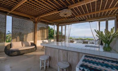 Villa Savasana Up Stairs Kitchen and Seating Area with View | Canggu, Bali