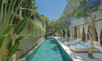 Villa Savasana Pool Side Loungers at Day Time | Canggu, Bali