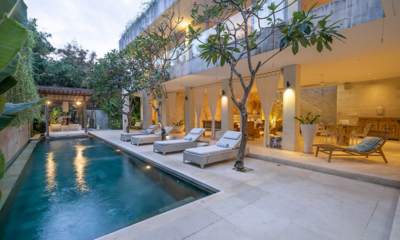 Villa Savasana Pool Side Loungers with Lights | Canggu, Bali