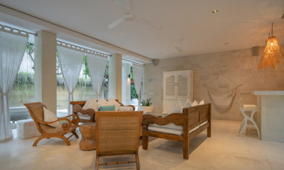 Villa Savasana Indoor Living Area with View | Canggu, Bali