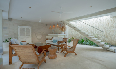 Villa Savasana Indoor Living Area with Up Stairs | Canggu, Bali