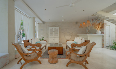 Villa Savasana Living Area with Up Stairs | Canggu, Bali
