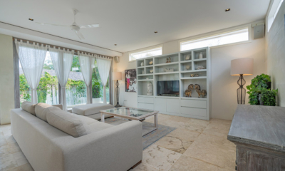 Villa Savasana Lounge Area with TV and View | Canggu, Bali