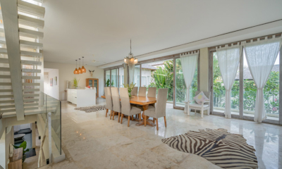 Villa Savasana Indoor Dining Area with Up Stairs | Canggu, Bali