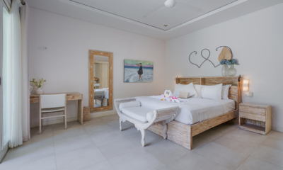 Villa Savasana Bedroom One with Seating Area and Mirror | Canggu, Bali