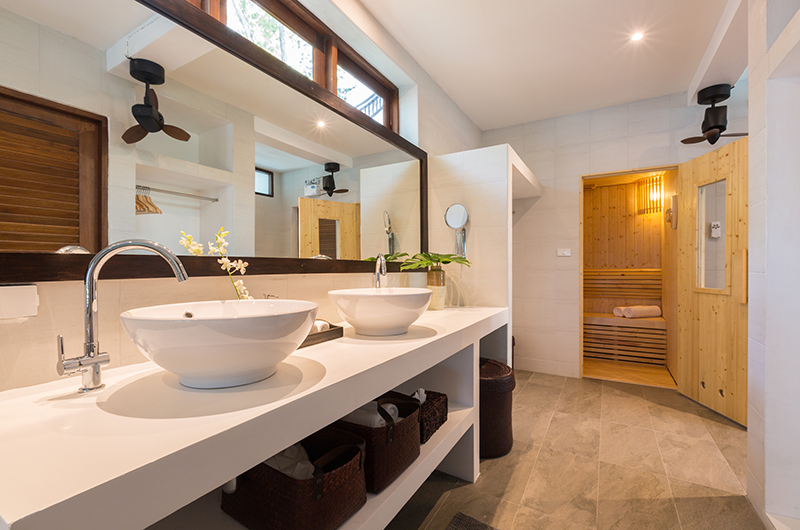 Secret Beach Villa Bathroom with Sauna | Koh Pha Ngan, Koh Samui