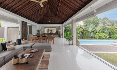Chandra Villas Chandra Villas 8 Living Area with Pool View | Seminyak, Bali