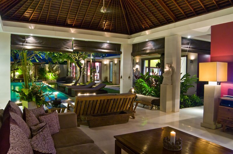 Chandra Villas Chandra Villas 9 Living Area with Pool View | Seminyak, Bali
