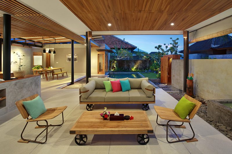 Sativa Villas Villa Orchid Open Plan Living Room | Ubud, Bali