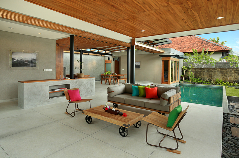 Sativa Villas Villa Orchid Indoor Living Area with Pool View | Ubud, Bali Sativa Villas Villa Orchid Indoor Living Area with Pool View | Ubud, Bali