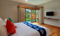 Sativa Villas Villa Orchid Bedroom with Pool View | Ubud, Bali